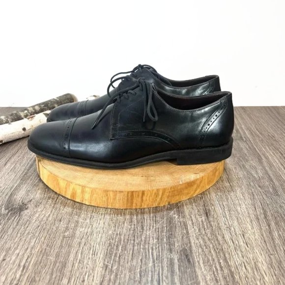 *AE by Allen Edmonds | Back Bay Leather Captoe Oxfords in Black Size 10D main image 13